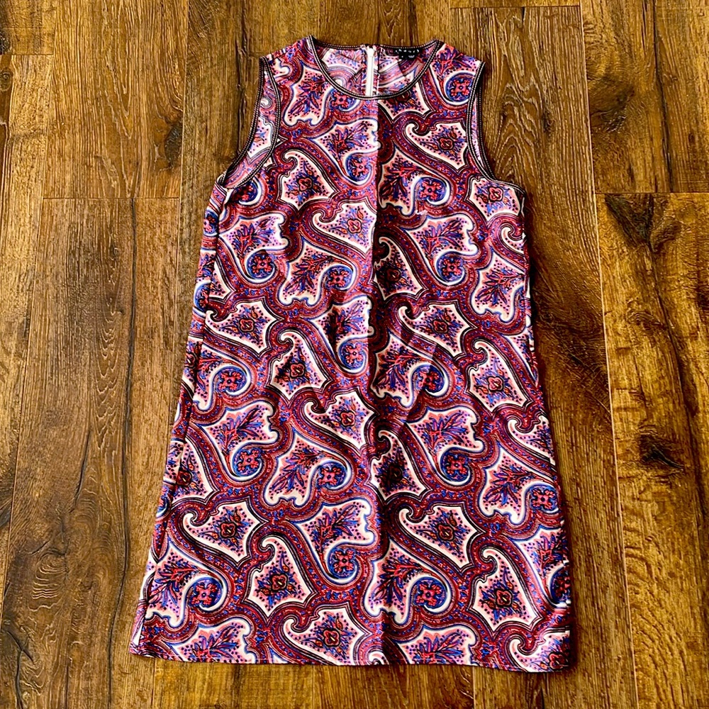 LIKE NEW Theory Brindina Veranda Paisley Silk Shift Dress